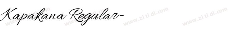 Kapakana Regular字体转换